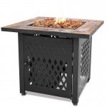 - LP GAS Outdoor Firebowl With Slate Tile Mantel