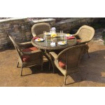 Sea Pines 5 Piece Dining Set  (4 dining chairs, 48"dining table)
